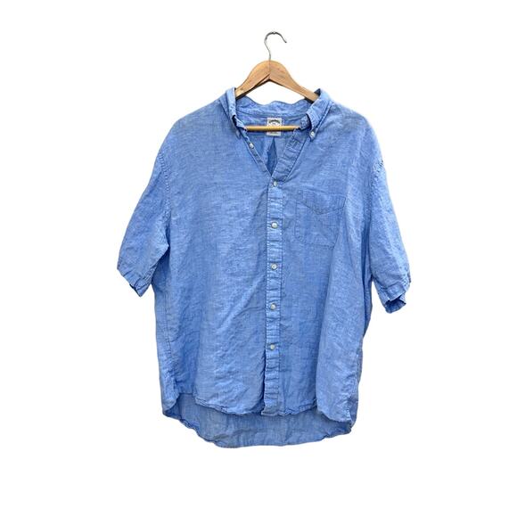 Brooks Brothers Regent 1818 100% Linen short sleeve men's size XXL - Picture 1 of 7